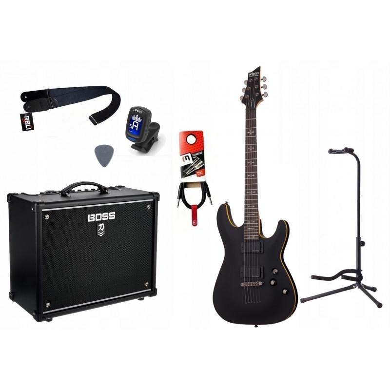 Gitara Elektryczna + Wzmacniacz 50W Zestaw 1003 - 1 Gitara Elektryczna + Wzmacniacz 50W Zestaw 1003 - 1