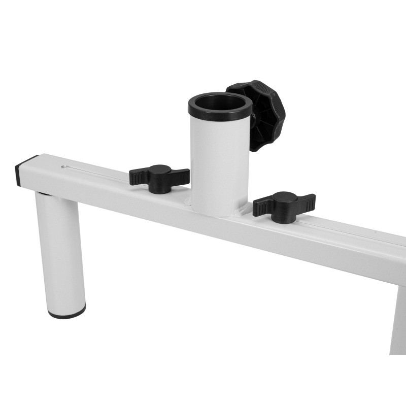 OMNITRONIC GBE-1 Stand Adapter white - Uchwyt do montażu dwóch głośników na stojaku - 3