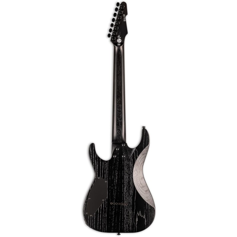 LTD AW-7 Baritone Alex Wade Open Grain Black Satin - gitara elektryczna - 2