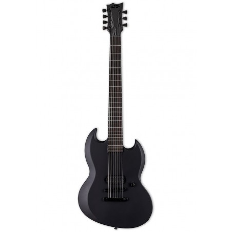 LTD Viper-7 Baritone Black Metal Black Satin - gitara elektryczna - 1