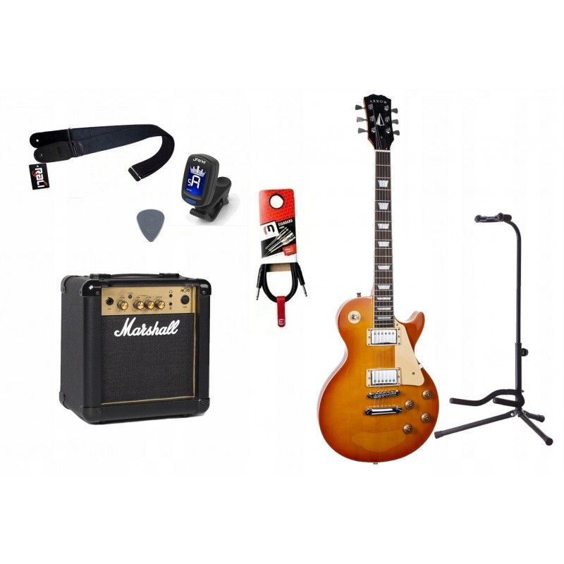 Gitara Elektryczna + Wzmacniacz 10W Kabel Zestaw 1033 - 1 Gitara Elektryczna + Wzmacniacz 10W Kabel Zestaw 1033 - 1