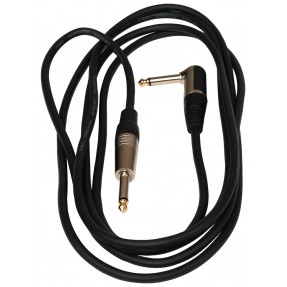 RockCable RCL 30253 D6 - Kątowy kabel instrumentalny (6.3 mm), 3 m - czarny - 1