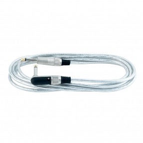 RockCable RCL 30253 D6 SILVER - Kątowy kabel instrumentalny (6.3 mm), 3 m - srebrny - 1