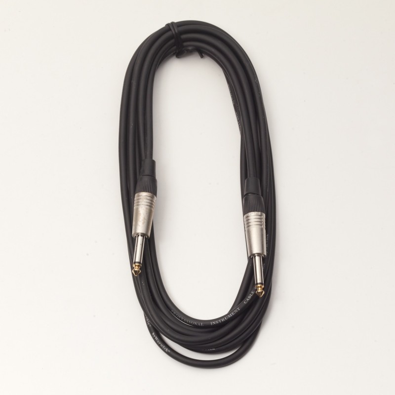 RockCable RCL 30205 D6 - Kabel instrumentalny (6.3 mm), 5 m - czarny - 1 RockCable RCL 30205 D6 - Kabel instrumentalny (6.3 mm), 5 m - czarny - 1