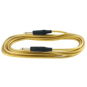 RockCable RCL 30205 D6 GOLD - Kabel instrumentalny (6.3 mm), 5 m - złoty - 1