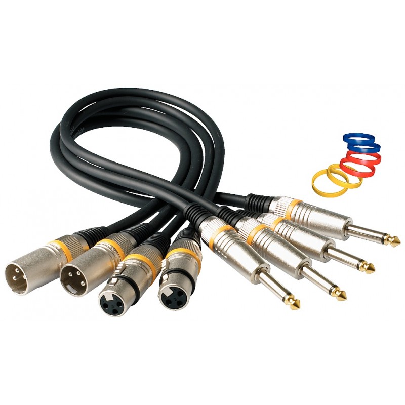 RockCable RCL 30392 D6 M - Kabel mikrofonowy XLR / TS (6.3 mm) - 2 m - 1 RockCable RCL 30392 D6 M - Kabel mikrofonowy XLR / TS (6.3 mm) - 2 m - 1