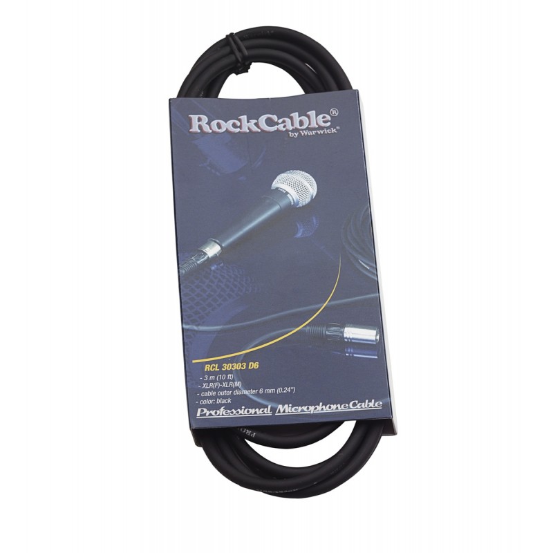 RockCable RCL 30303 D6 - Kabel mikrofonowy XLR / XLR - 3 m - 2