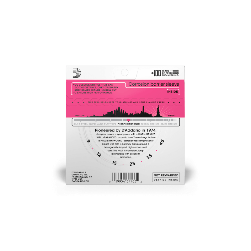 D'Addario EJ23 Phosphor Bronze Acoustic 09-45 - struny do akustyka - 2 D'Addario EJ23 Phosphor Bronze Acoustic 09-45 - struny do akustyka - 2
