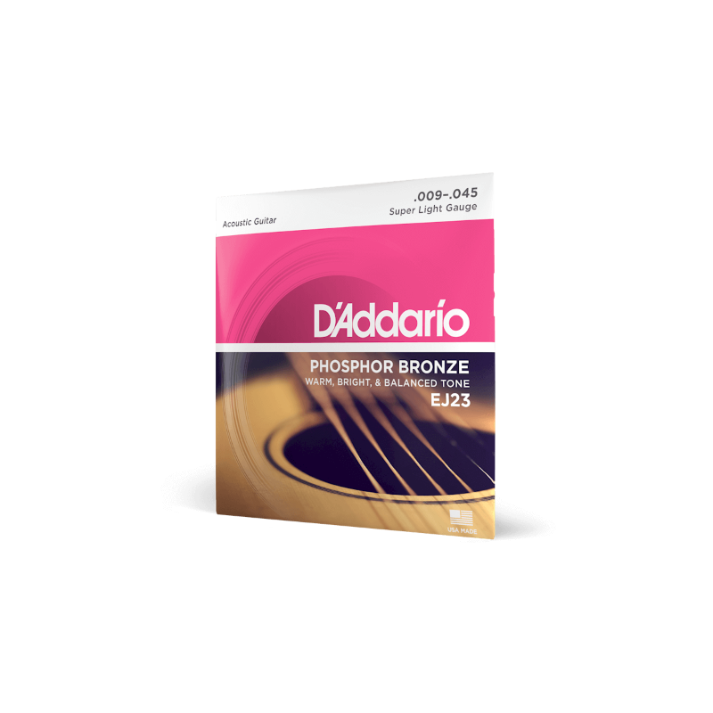D'Addario EJ23 Phosphor Bronze Acoustic 09-45 - struny do akustyka - 3 D'Addario EJ23 Phosphor Bronze Acoustic 09-45 - struny do akustyka - 3
