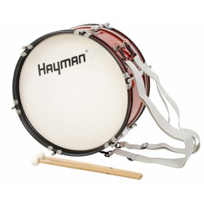 Hayman JMDR-1607 - bęben basowy marszowy 16x7″ z nosidłem - 1