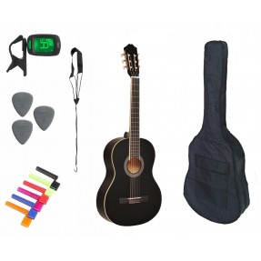 Gitara Klasyczna 3/4 + Pokrowiec + Tuner + Kostki Zestaw 007 - 1