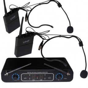 LDM D216slsB16slsN16 - Zestaw bezprzewodowy z mikrofonami nagłownymi