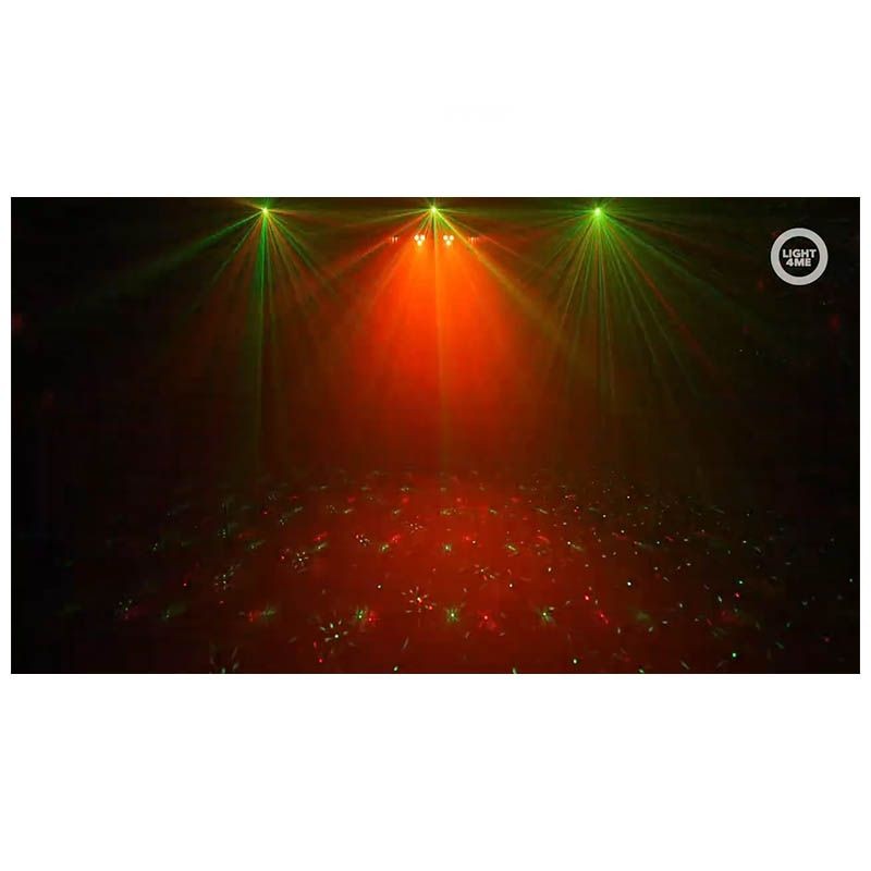 LIGHT4ME Belka LED PAR Derby Laser - zestaw oświetleniowy - 5