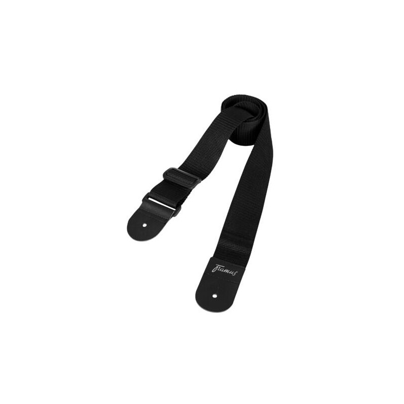 Framus Nylon Guitar Strap - Black, szerokość 50 mm - pasek gitarowy - 2