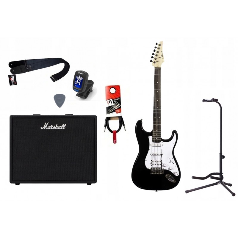 Gitara elektryczna + wzmacniacz 50W zestaw 1064 - 1 Gitara elektryczna + wzmacniacz 50W zestaw 1064 - 1