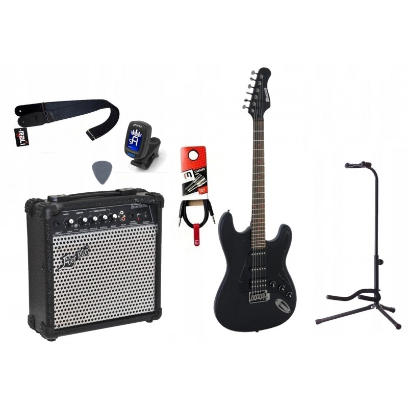 Gitara elektryczna + wzmacniacz 15W zestaw 1030 - 1 Gitara elektryczna + wzmacniacz 15W zestaw 1030 - 1