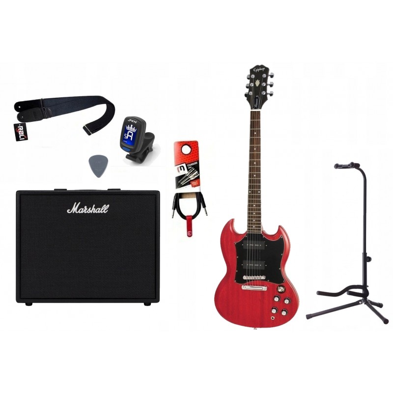 Gitara elektryczna + wzmacniacz 50W zestaw 1059 - 1 Gitara elektryczna + wzmacniacz 50W zestaw 1059 - 1