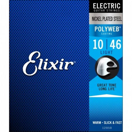 Elixir 12050 PolyWeb 10-46 Custom Light - struny do elektryka