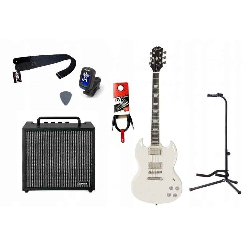 Gitara elektryczna + wzmacniacz 10W zestaw 1075 - 1 Gitara elektryczna + wzmacniacz 10W zestaw 1075 - 1