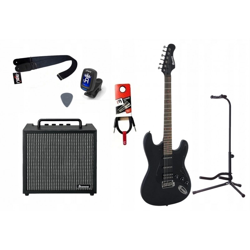 Gitara elektryczna + wzmacniacz 10W zestaw 1094 - 1 Gitara elektryczna + wzmacniacz 10W zestaw 1094 - 1