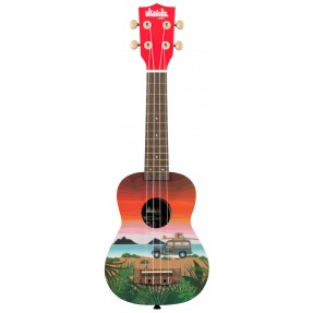 KALA KA UK SURFARI RW - ukulele sopranowe z pokrowcem - 1