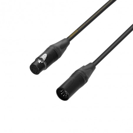 Adam Hall K5DGH0100 - kabel DMX Neutrik XRL F 5pin XLR M 5pin 1m - 1