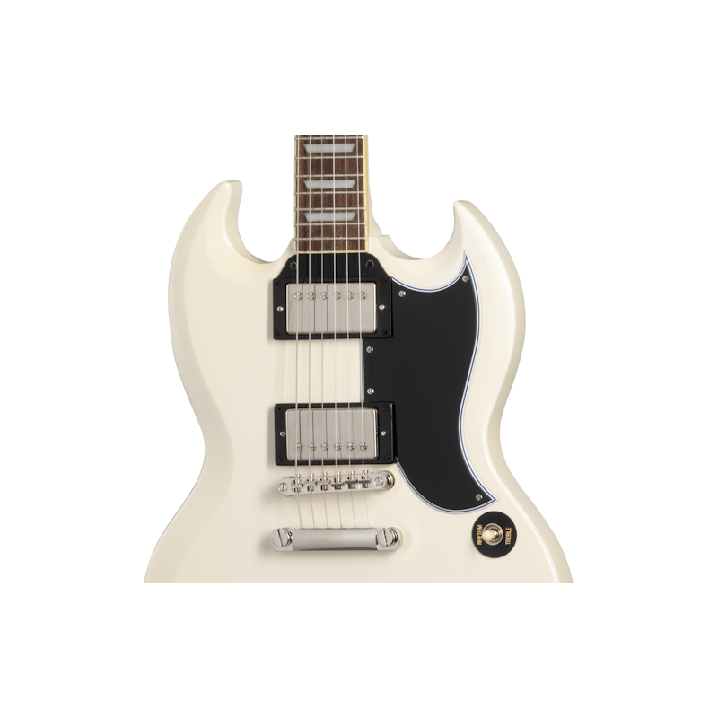 Epiphone 1961 Les Paul SG Standard Aged Classic White - Gitara elektryczna - 3