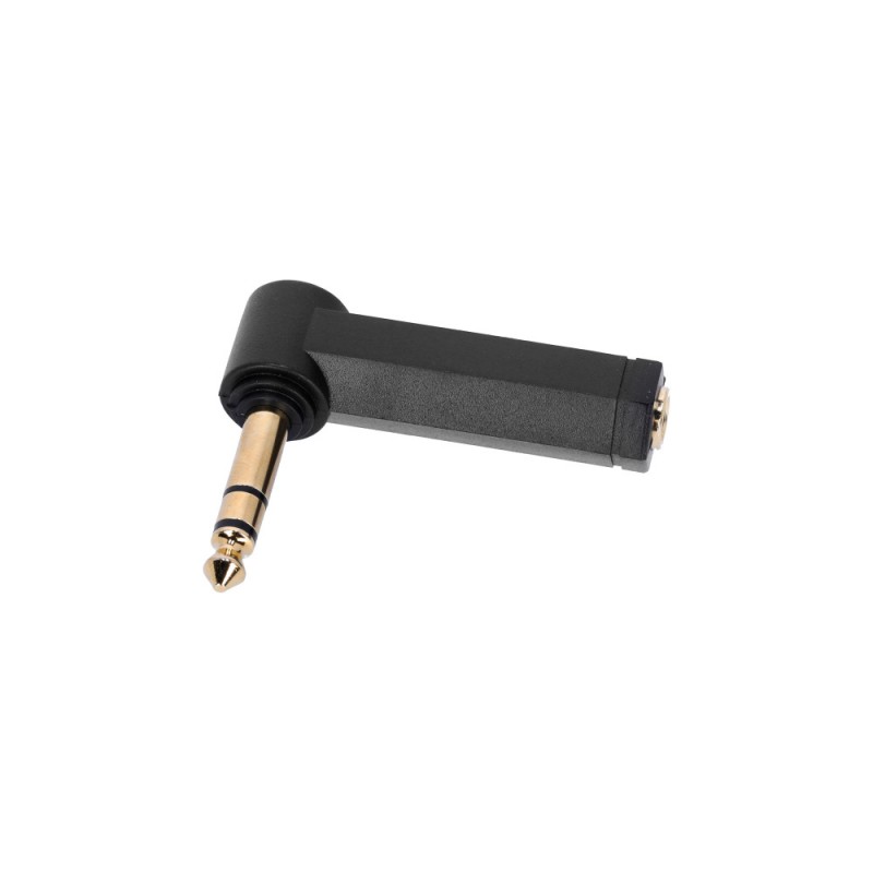 Adam Hall K4AJF3JM3A - Adapter 6,3 mm TRS jack do jack kątowego 6,3 mm TRS - 3 Adam Hall K4AJF3JM3A - Adapter 6,3 mm TRS jack do jack kątowego 6,3 mm TRS - 3