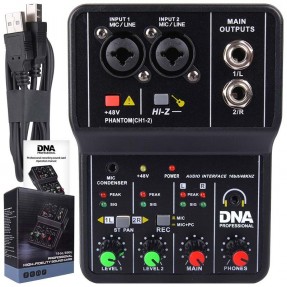 DNA MIX 2 mikser analogowy 2-kanałowy Hi-Z interfejs audio USB - 1