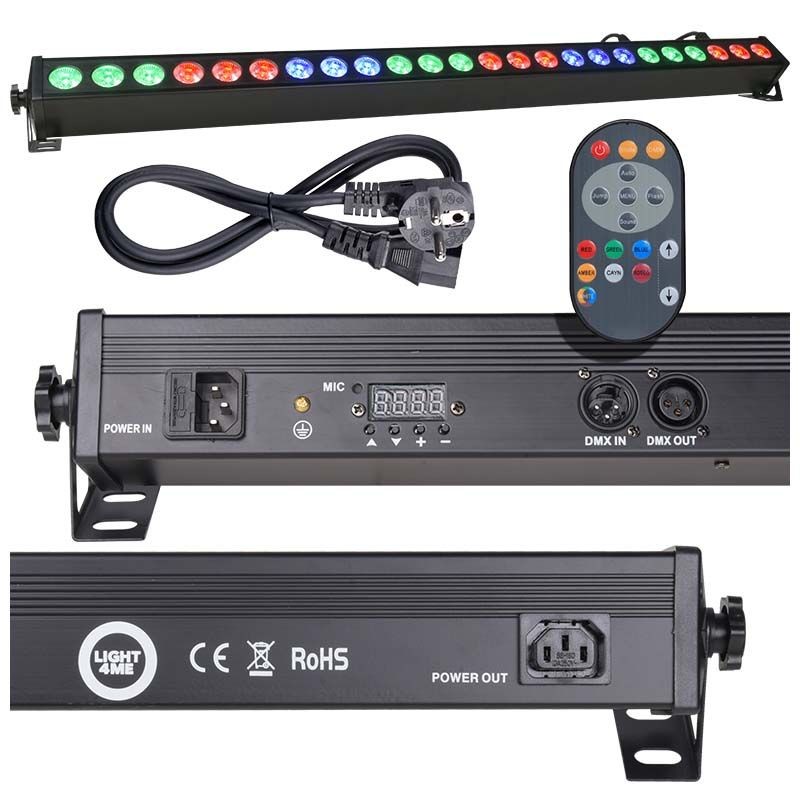 LIGHT4ME DECO BAR 24 RGB IR listwa belka LED + pilot - 1 LIGHT4ME DECO BAR 24 RGB IR listwa belka LED + pilot - 1
