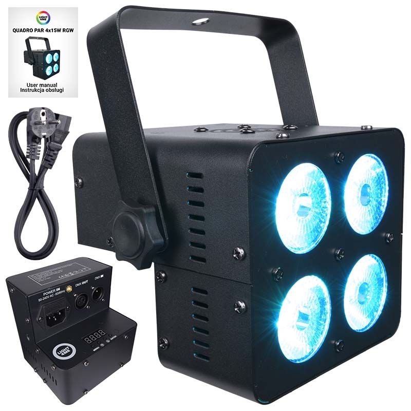 LIGHT4ME QUADRO PAR 4x15W RGBW reflektor sceniczny LED - 1