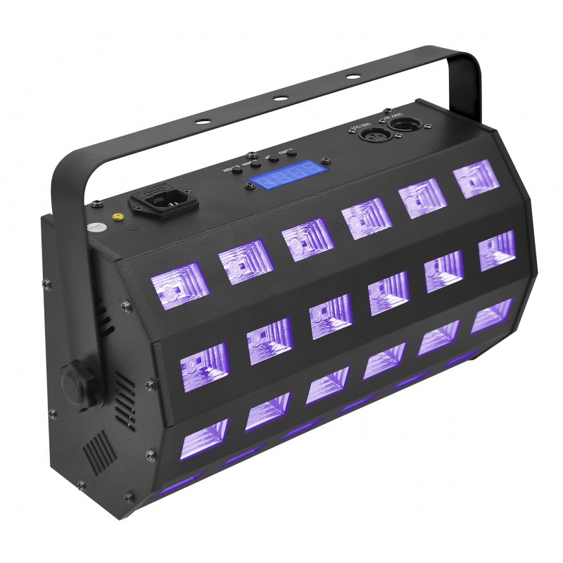 LIGHT4ME UV 24 + STROBE DMX reflektor ultrafioletowy stroboskop efekt LED - 1