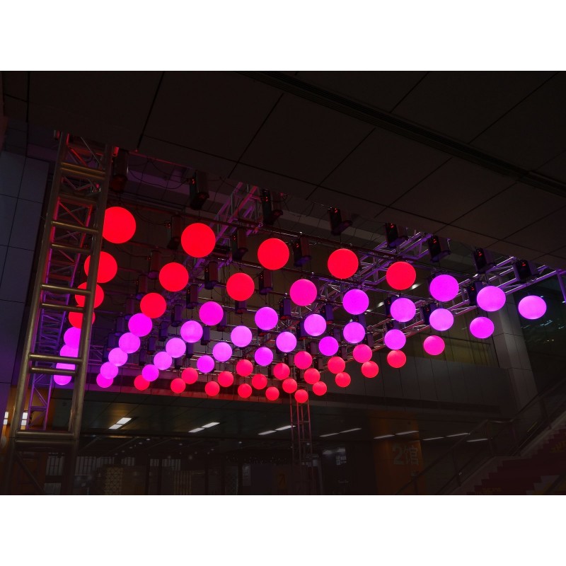 EUROLITE LED Space Ball 35 MK3 + HST-500 - świecąca kula z wciągarką - 4