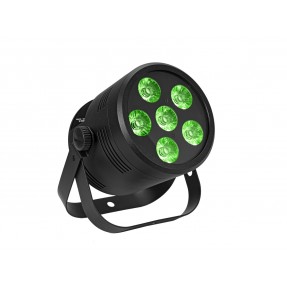EUROLITE LED Silent Par 6 QCL floor - reflektor LED czarny - 1