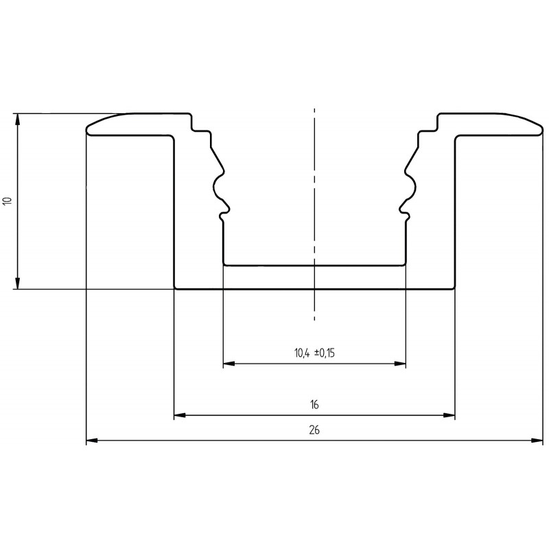 EUROLITE profil MSA aluminiowy do taśm LED 2m - 3 EUROLITE profil MSA aluminiowy do taśm LED 2m - 3