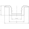 EUROLITE profil MSA aluminiowy do taśm LED 2m - 3 EUROLITE profil MSA aluminiowy do taśm LED 2m - 3