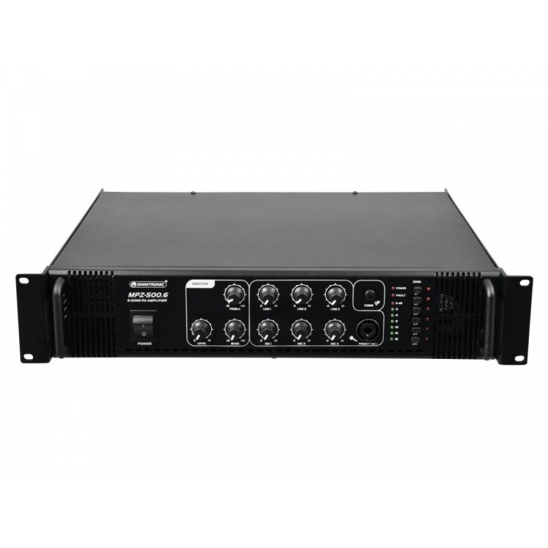 OMNITRONIC MPZ-500.6 PA Mixing Amplifier - Wzmacniacz