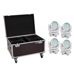 EUROLITE zestaw oświetleniowy 2x LED TMH-X4 ruchoma głowa Wash Zoom WS + skrzynia - 1