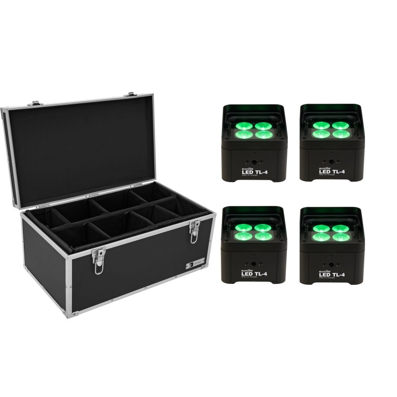 EUROLITE zestaw oświetleniowy 4x LED TL-4 Trusslight + skrzynia - 1 EUROLITE zestaw oświetleniowy 4x LED TL-4 Trusslight + skrzynia - 1