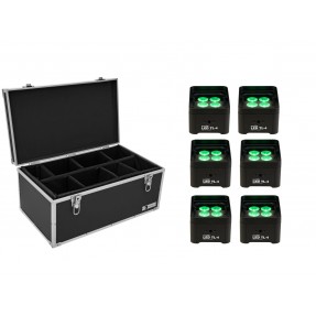 EUROLITE zestaw oświetleniowy 6x LED TL-4 Trusslight + skrzynia - 1