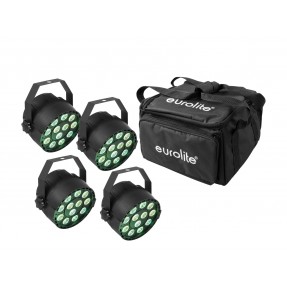 EUROLITE zestaw oświetleniowy 4x LED PARty TCL Spot + torba - 1