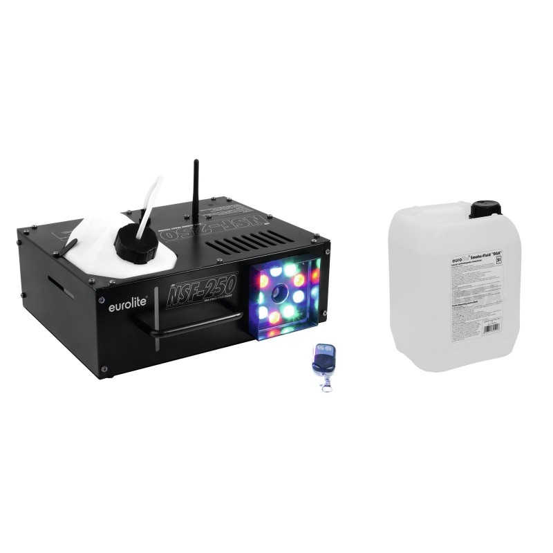 EUROLITE wytwornica dymu NSF-250 + płyn 5l - 1 EUROLITE wytwornica dymu NSF-250 + płyn 5l - 1