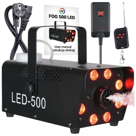 LIGHT4ME FOG 500 LED - wytwornica dymu mgły na pilota - 1