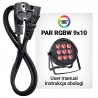 LIGHT4ME PAR RGBW 9x10 - reflektor sceniczny LED - 7