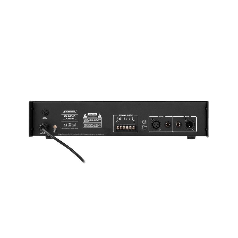 OMNITRONIC PAA-240 wzmacniacz PA - 4 OMNITRONIC PAA-240 wzmacniacz PA - 4