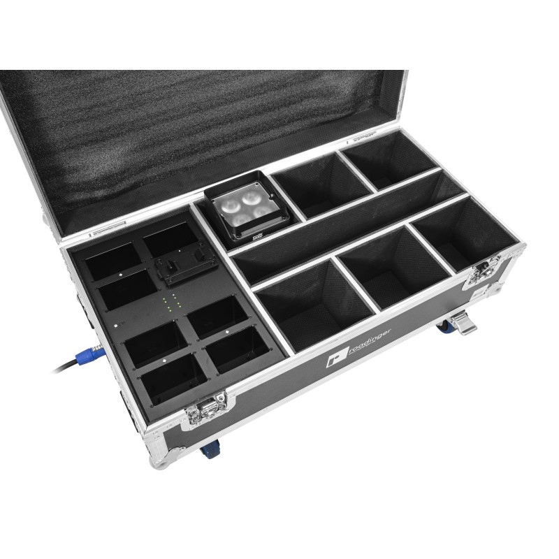 ROADINGER Flightcase na reflektory 6x AKKU IP UP-4 Plus HCL Spot WDMX - 3 ROADINGER Flightcase na reflektory 6x AKKU IP UP-4 Plus HCL Spot WDMX - 3