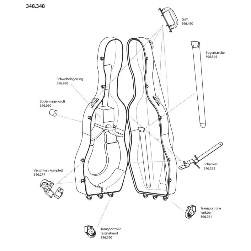 GEWA 396845 Futerał kontrabasowy Idea Mamut - 1