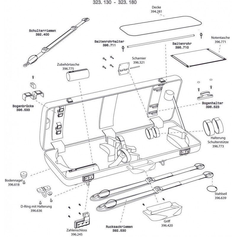 GEWA 396775 Futerał skrzypcowy podwójny Idea 3.3 - 1