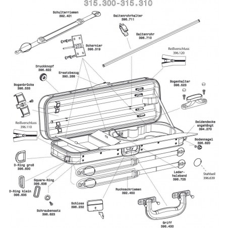 GEWA 396120 Futerał skrzypcowy JAEGER Prestige - 1
