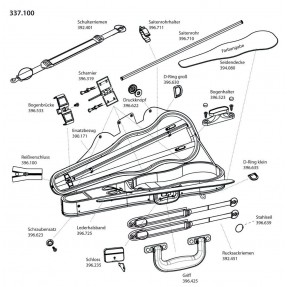 GEWA 396100 Futerał skrzypcowy JAEGER Prestige - 1